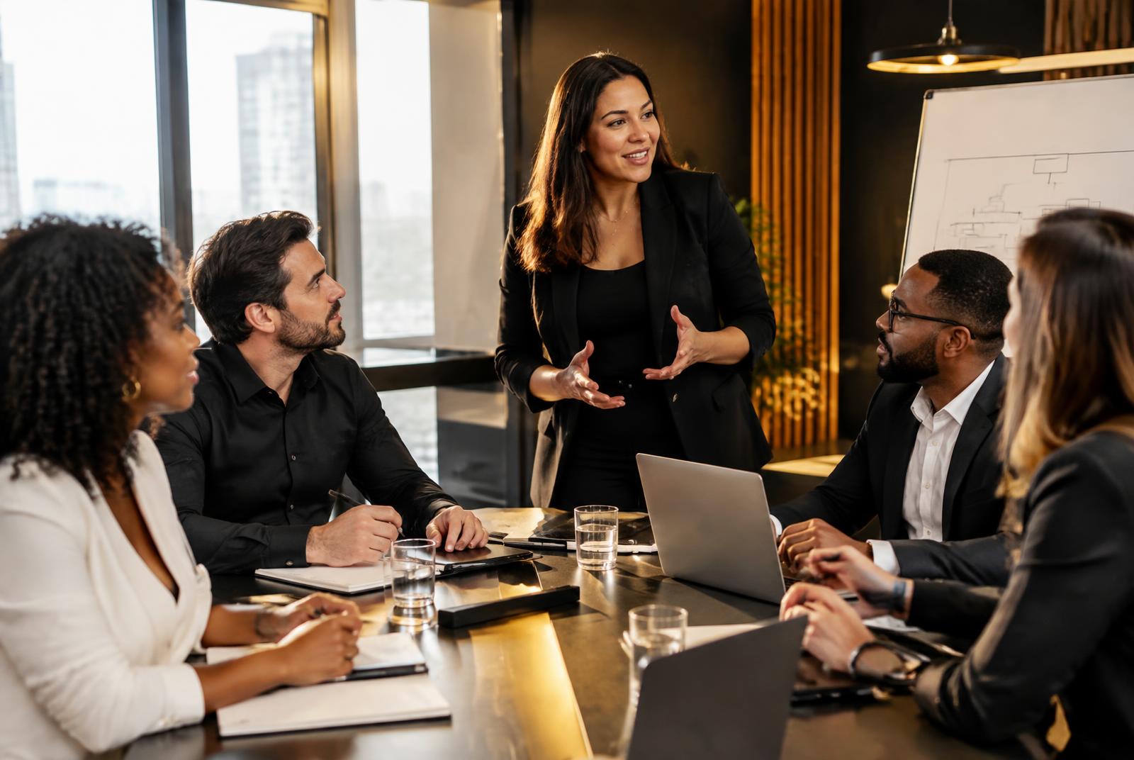 Treinamento de liderança dentro de uma empresa